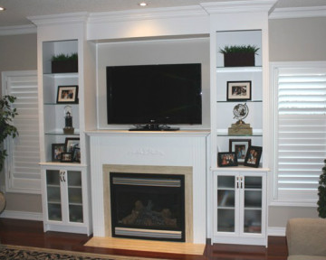 Built-In Wall Units Toronto Entertainment Units Around Tvs Fireplaces