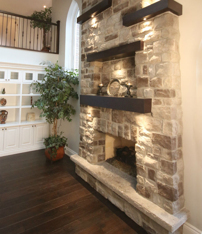 Stone Fireplace LEDs
